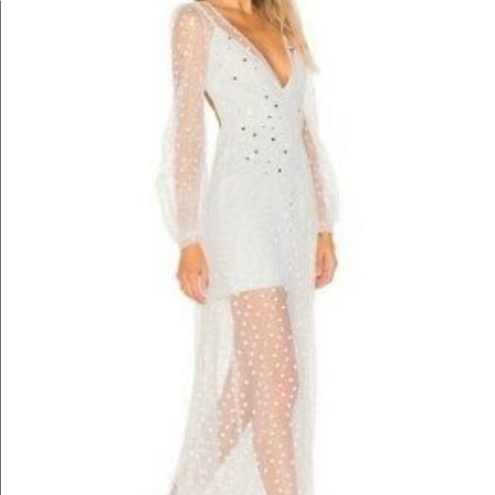 NWT For Love and Lemons All That Glitters Maxi